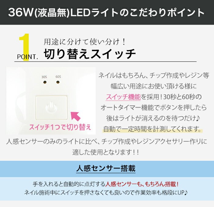 petitprice（プチプラ） 36W UV LEDライト [LED UV レジン ジェル