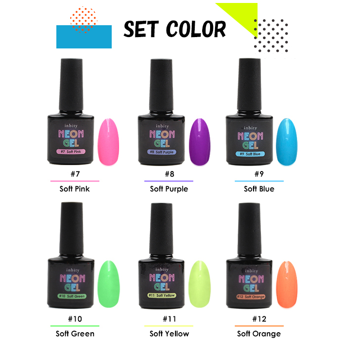 petitprice（プチプラ） inbity Neongel 全12色セット【8ml】 ネオン