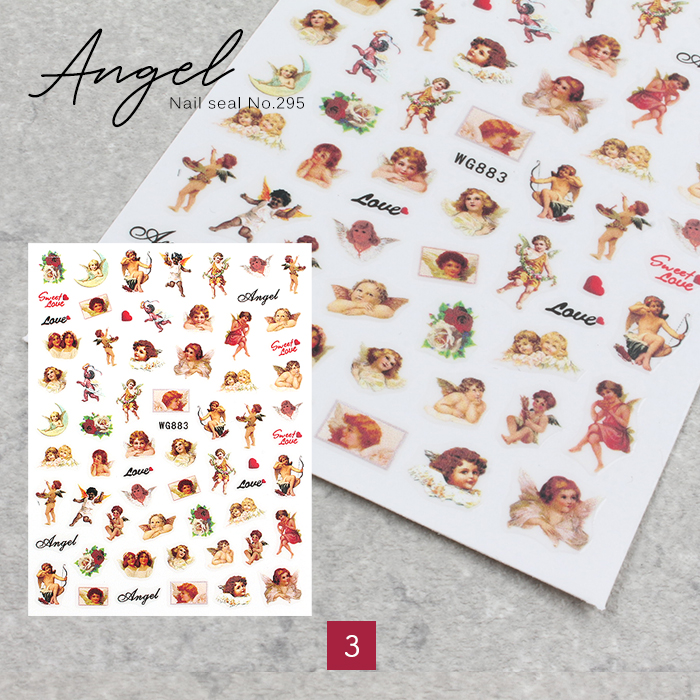petitprice（プチプラ） ネイルシール【295】エンジェル ジェルネイル