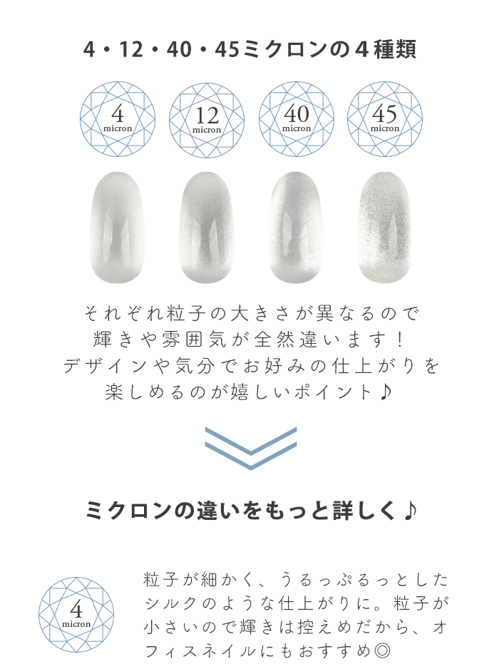 milk マグネットジェル GALITTER シルバー　5セット ギフト】 GaLitter set & milk magnet set – énoi ジェルネイル