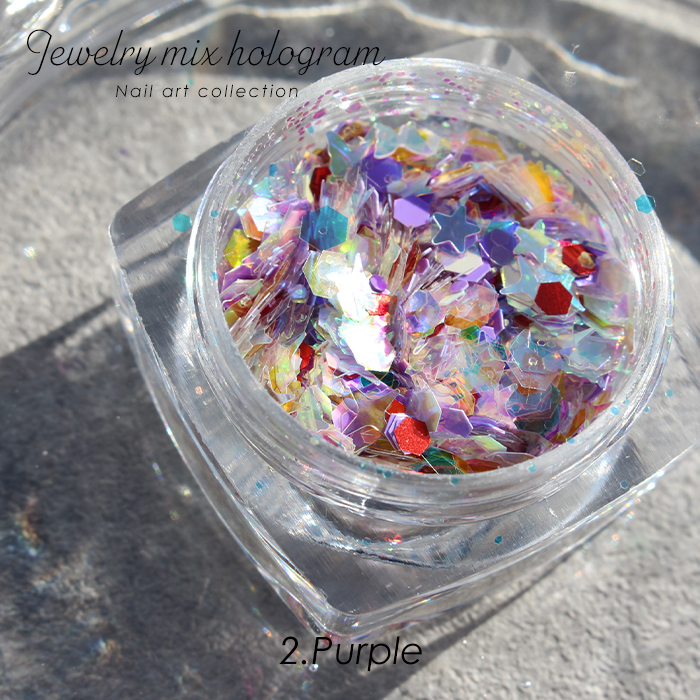 ジュエリーミックスホログラム アソート ネイル ジェルネイル ラメ