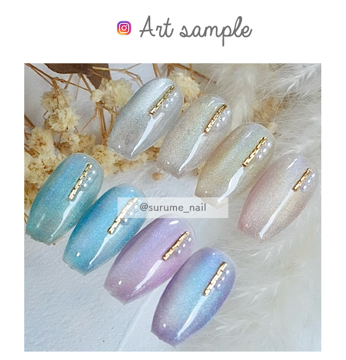 inbity レインボーマグネットジェル [4ml×全8色セット] ネイル