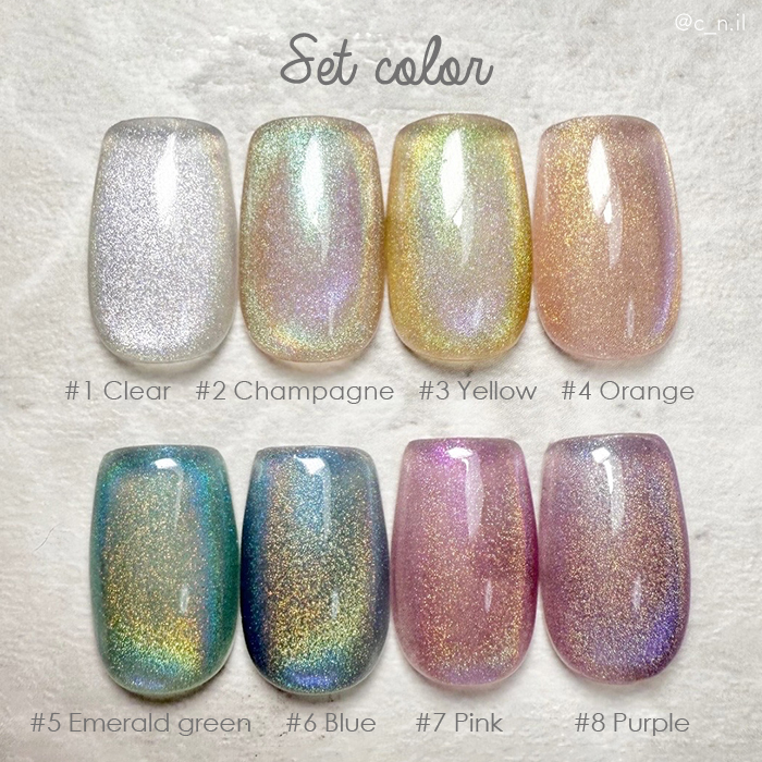 inbity レインボーマグネットジェル[8ml×全8色セット] ネイル