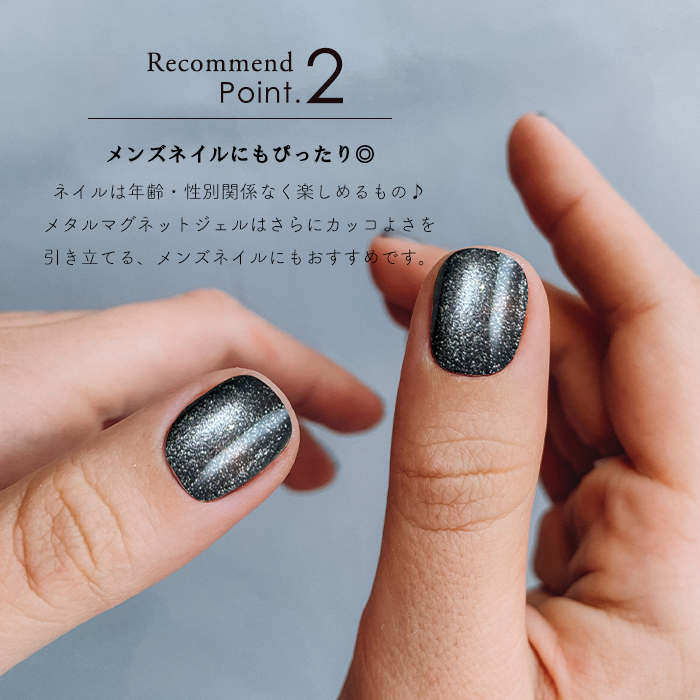 inbity メタルマグネットジェル 全6色セット ブラック グレー シルバー