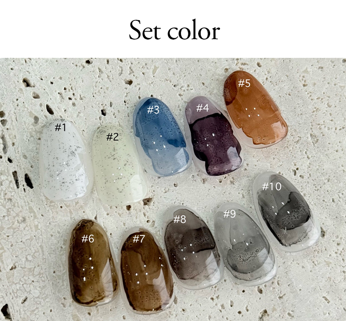 クラックウォーターリキッド 全色セット つぶつぶ入りで簡単ニュアンス