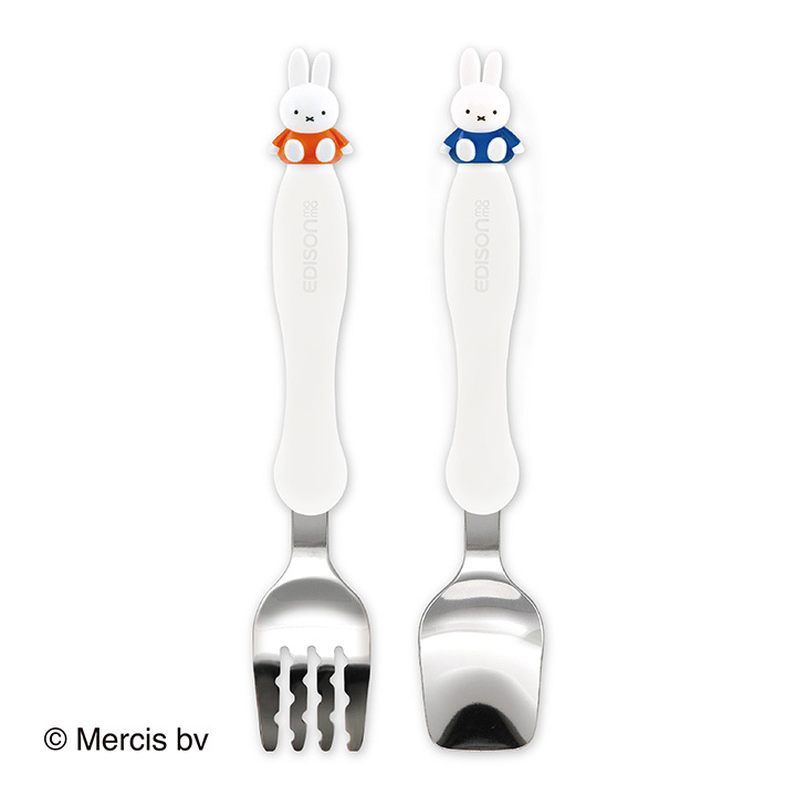 子供用エジソンのフォークスプーンセット miffy 日本製 : ビタッ 子供用エジソンのフォークスプーンセット miffy 日本製 : ビタッ