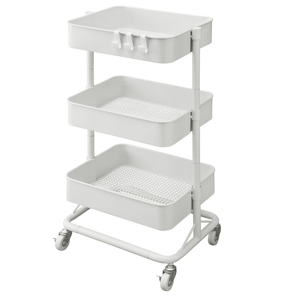 IRIS OHYAMA（アイリスオーヤマ） ワゴン キャスター付き スリム 3段