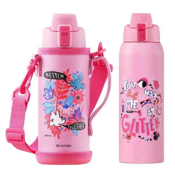 水筒 1L マグ おしゃれ アイリスオーヤマ ダイレクトボトル ミッキー ミニー 直飲み 保冷専用 ステンレス マグボトル マイボトル キッズ 子供 子ども NDDB-1000 | IRIS OHYAMA | 02
