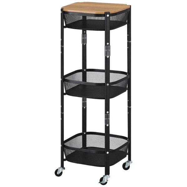 IRIS OHYAMA（アイリスオーヤマ） ワゴン キャスター付き 天板