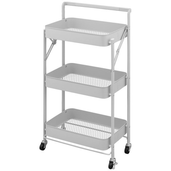 IRIS OHYAMA（アイリスオーヤマ） キッチンワゴン キャスター付き 3段