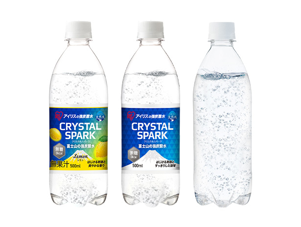 炭酸水 500ml 48本 強炭酸水 500ml 48本 アイリスオーヤマ 炭酸水 プレーン レモン クリスタルスパーク 富士山の強炭酸水
