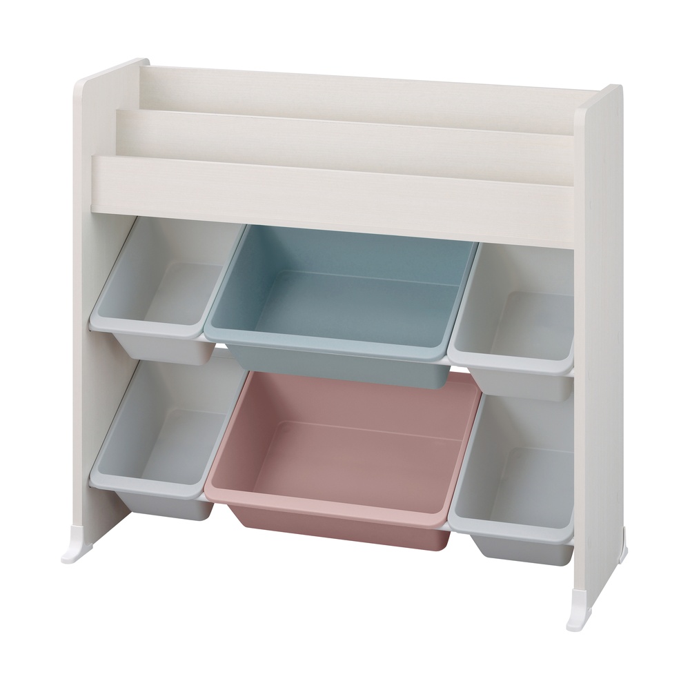 IRIS OHYAMA（アイリスオーヤマ） おもちゃ 収納 ラック かご 絵本