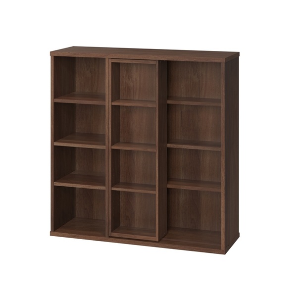 IRIS OHYAMA（アイリスオーヤマ） 本棚 大容量 スライド 4段 幅90 収納