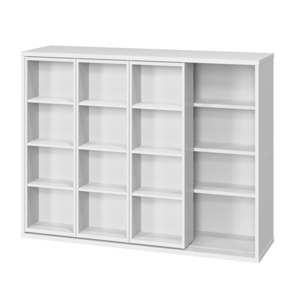 アイリスページ IRIS OHYAMA（アイリスオーヤマ） 本棚 大容量 スライド 4段 幅120