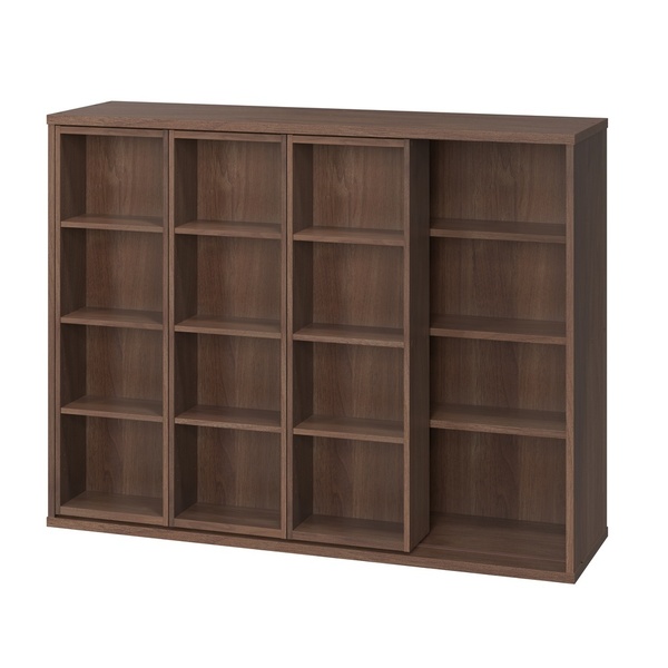 IRIS OHYAMA（アイリスオーヤマ） 本棚 大容量 スライド 4段 幅120