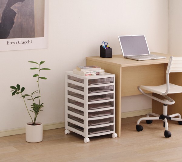 IRIS OHYAMA（アイリスオーヤマ） レターケース A4 浅型7段 オフィス