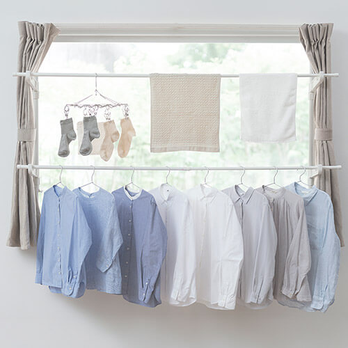 窓枠物干し 突っ張りタイプ