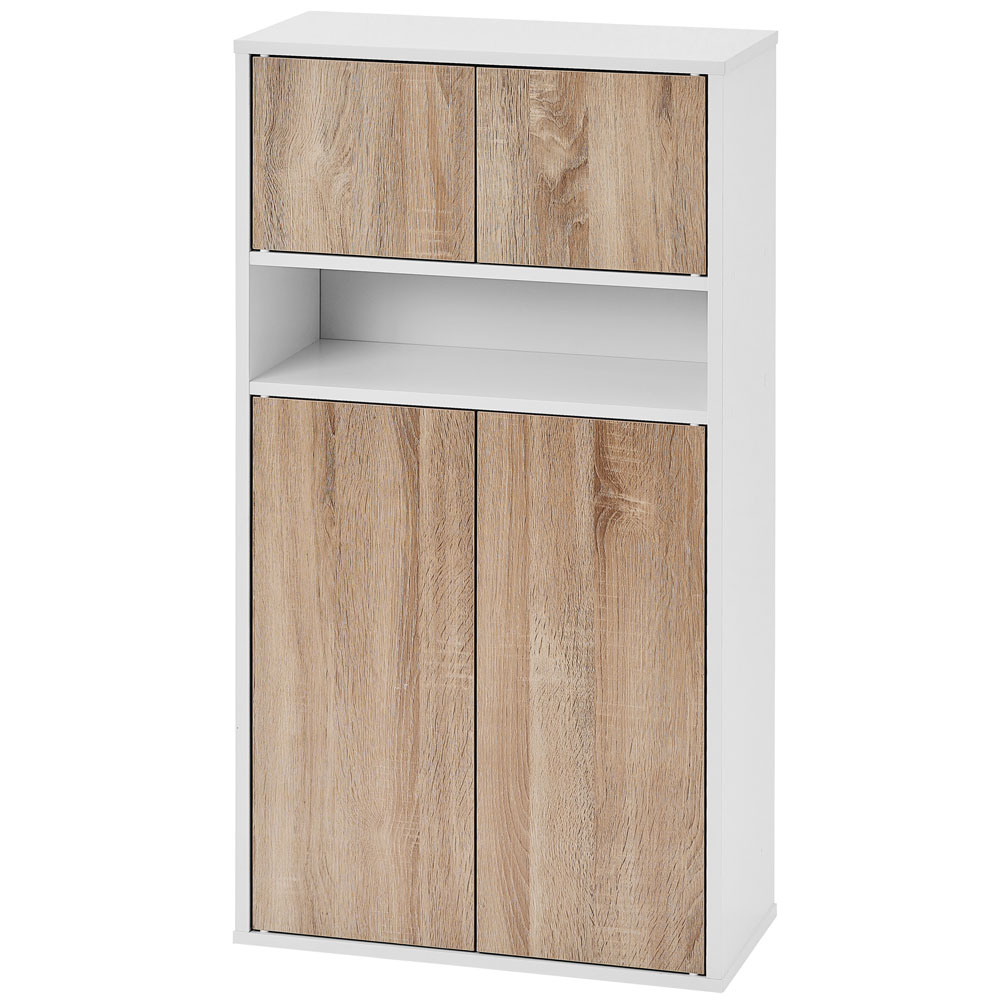 IRIS OHYAMA（アイリスオーヤマ） ウッドリビングキャビネット 棚 収納