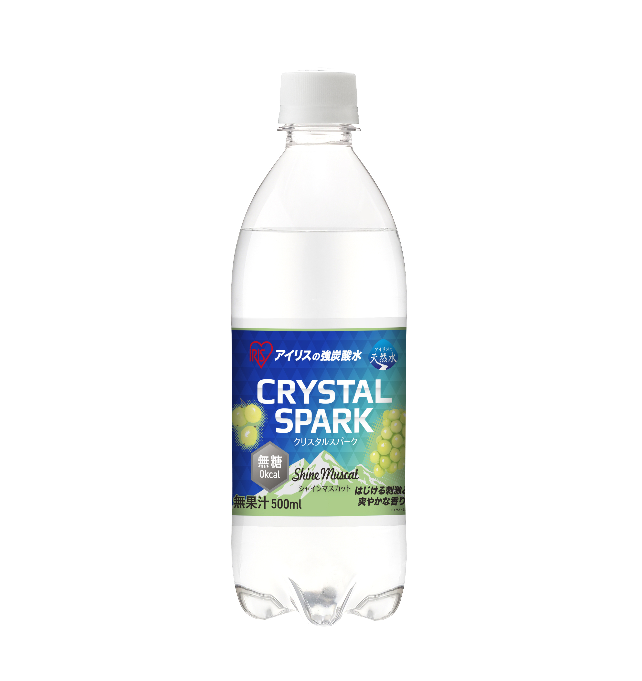 炭酸水 500ml 24本 強炭酸水 アイリスオーヤマ ラムネ グレープソーダ レモン フレーバー 炭酸飲料 クリスタルスパーク | IRIS OHYAMA | 03