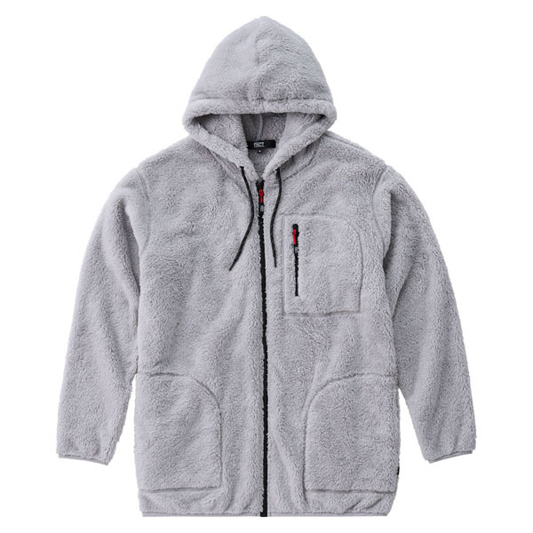 ボア パーカー あったかボアフリースパーカー 冬 男女兼用 保温 フード付き FC21503 ライトグレー オフホワイト チャコールグレー S M L XL 3L アイリスオーヤマ | IRIS OHYAMA | 04