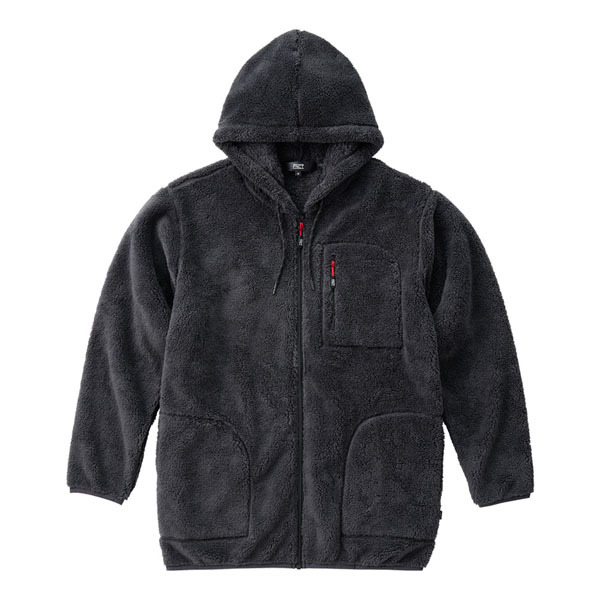 ボア パーカー あったかボアフリースパーカー 冬 男女兼用 保温 フード付き FC21503 ライトグレー オフホワイト チャコールグレー S M L XL 3L アイリスオーヤマ | IRIS OHYAMA | 13