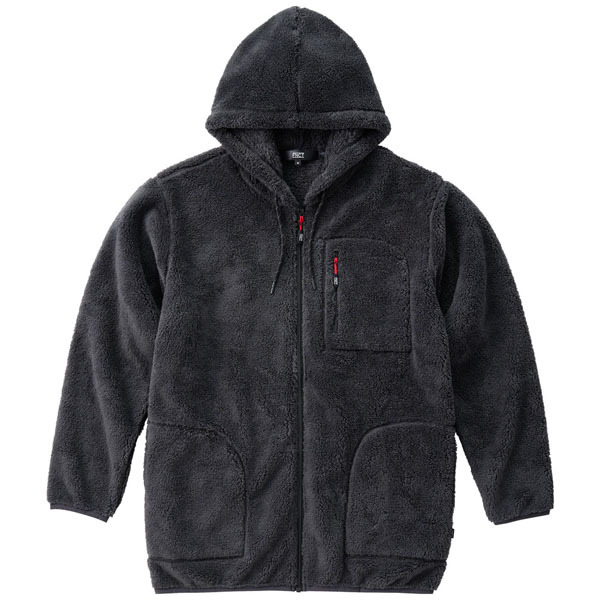 ボア パーカー あったかボアフリースパーカー 冬 男女兼用 保温 フード付き FC21503 ライトグレー オフホワイト チャコールグレー S M L XL 3L アイリスオーヤマ | IRIS OHYAMA | 15