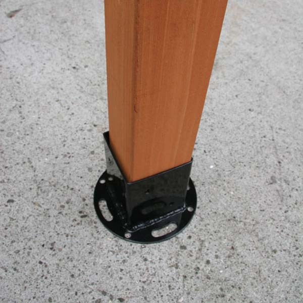 平地用ポール固定金具75角用 TC‐WJ704