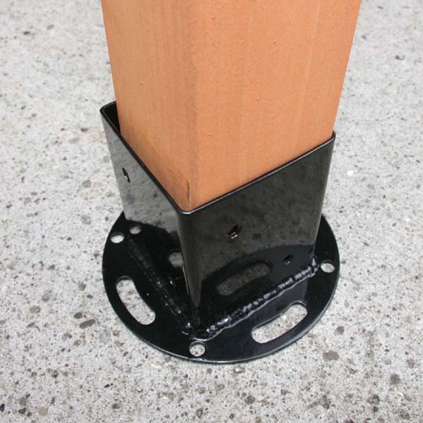 平地用ポール固定金具75角用 TC‐WJ704