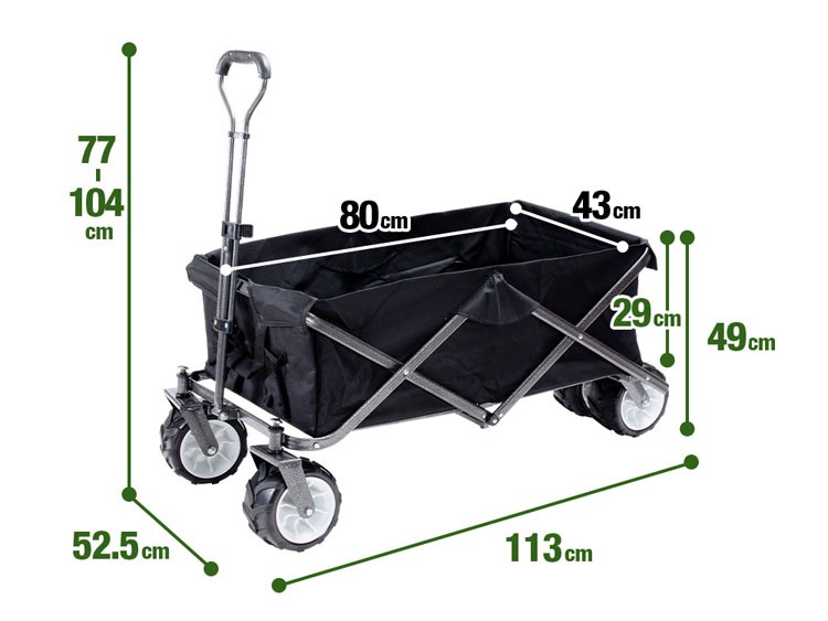 折り畳み式折り畳みキャリーワゴンキャリーカートアウトドアバーベキューキャンプスポーツ夏フェス折りたたみキャリーワゴン 