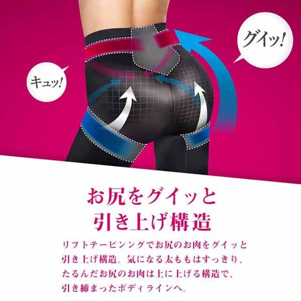 メディキュット骨盤お尻メディキュット骨盤サポートヒップアップガードルMブラック 