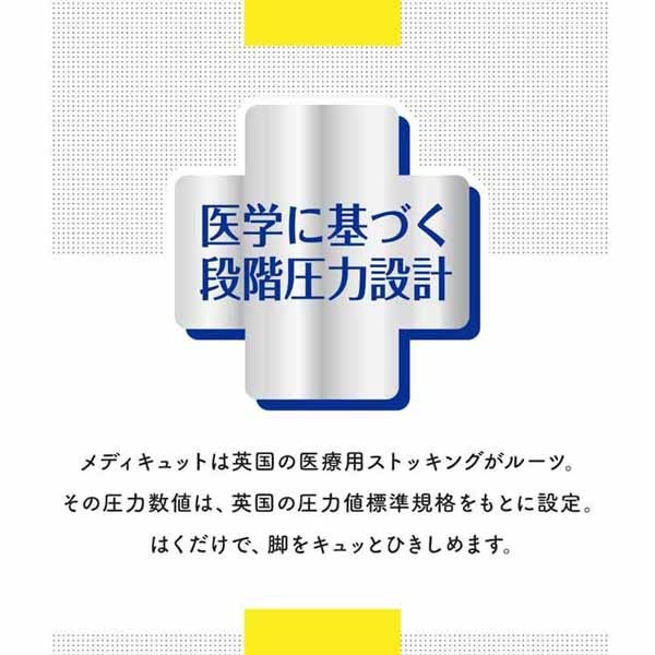 美脚お腹まわり美ボディおそとでメディキュットスリムフォーカスレギンスL-LLブラック 