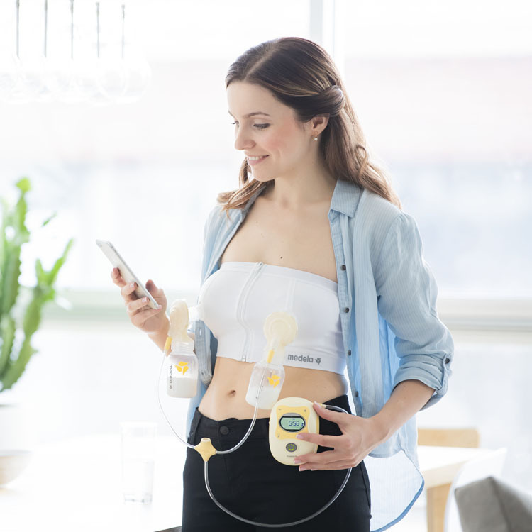 メデラmedela電動搾乳機さく乳器搾乳器両胸快適フリースタイル電動搾乳器 