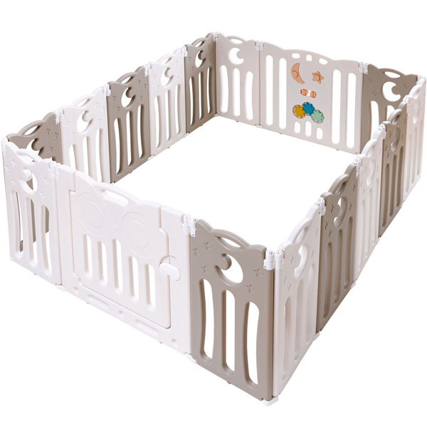 ベビーサークル 折りたたみ サークル 赤ちゃん ベビーゲート 柵 ベビーフェンス 簡単 かわいい おもちゃ付 コンパクト 簡単設置 安心設計 ドアロック