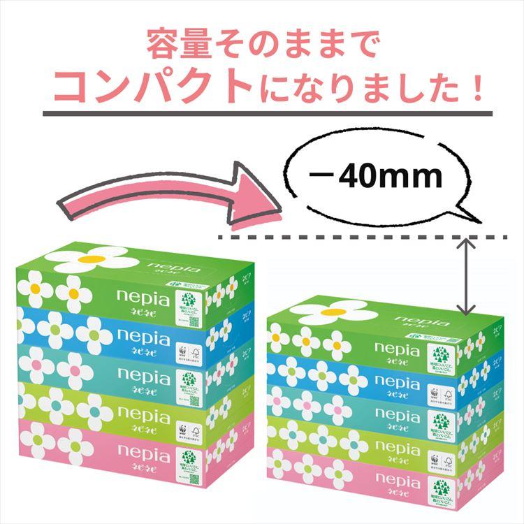 ネピア ティッシュ ボックスティッシュ 箱ティッシュ 5箱 12パック