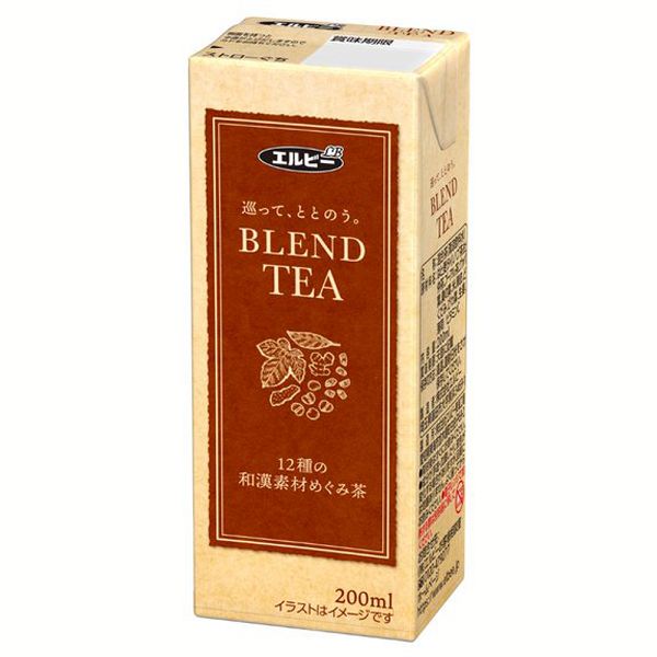 お茶 緑茶 濃いお茶 ルイボスティー ブレンドティー 紙パック エルビー 200ml 30本 濃い味...