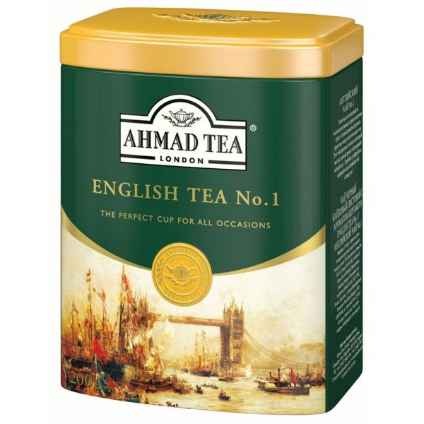 紅茶 リーフ AHMAD TEA アールグレイ セイロン 200g 缶 ベルガモット ミルクティー ポイント消化｜petkan｜02