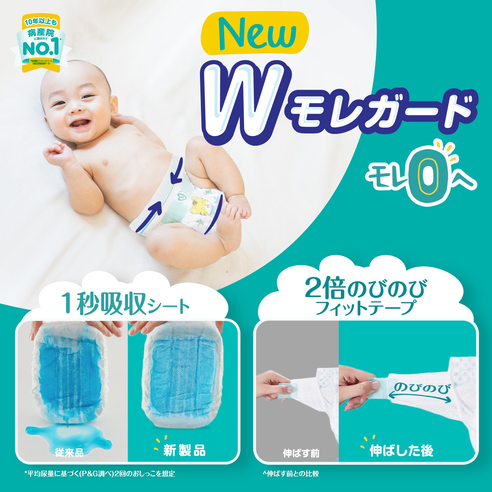 パンパース おむつ テープ オムツ 紙おむつ Pampers さらケアテープ UJ 新生児 S M L ベビー 赤ちゃん 出産祝い 日用品 ベビー用品  新生活 (D)