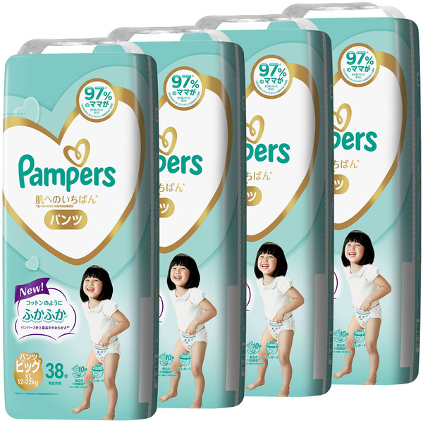 パンパース（Pampers） オムツ パンツ ビッグ m s l 4個セット