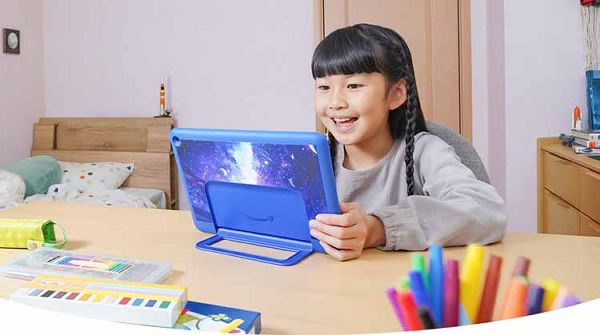 タブレット端末小学生以上キッズタブレット6歳以上FireキッズモデルAmazon学習まんが・図鑑プログラミングアクセス設定使用状況確認FireHD10キッズプロ(10インチ)対象年齢7-12歳キッズコンテンツが1年間使い放題 