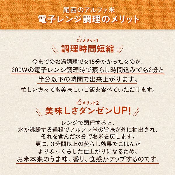 非常食長期保存食レンジ対応登山飯キャンプ飯防災備蓄アルファ米スプーン付ローリングストック防災用品尾西のアルファ米レンジ＋シリーズチキンライス尾西食品 