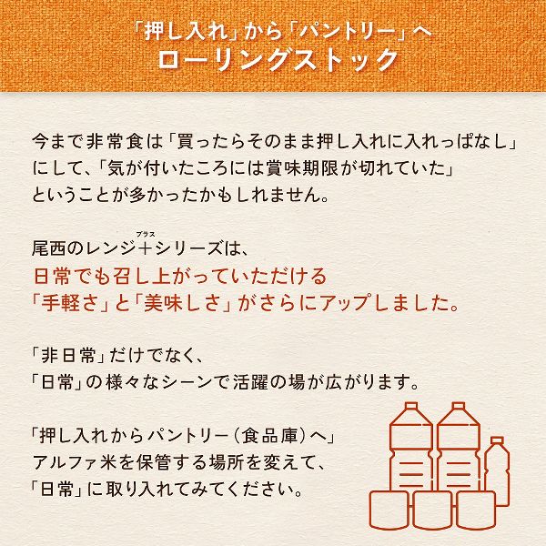非常食長期保存食レンジ対応登山飯キャンプ飯防災備蓄アルファ米スプーン付まとめ買い防災用品【20食セット】尾西のアルファ米レンジ＋シリーズ5種×4セット尾西食品 