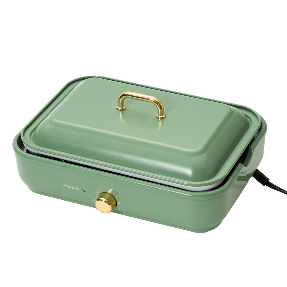 ホットプレート PHP-1002TC 鍋 たこ焼きプレート おしゃれ 2WAY アイリスオーヤマ セラミック 着脱式 1000Ｗ 最大250℃ 深鍋 ふた付き かわいい プレゼント | IRIS OHYAMA | 04
