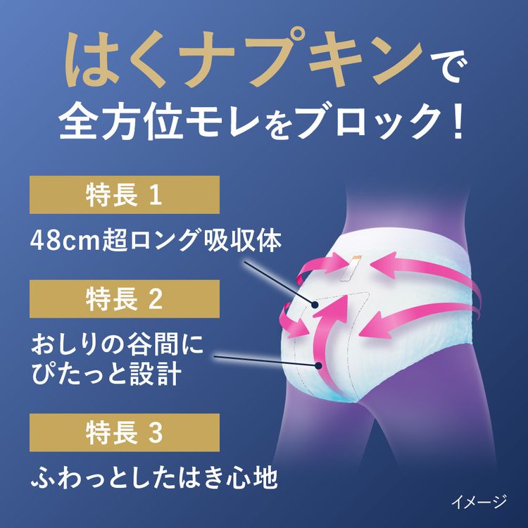花王ロリエ朝までブロックショーツパンツ大サイズ生理用ショーツお泊りサニタリーショーツ【5個セット】ロリエ朝までブロック安心ショーツゆったりＬ5コ入 