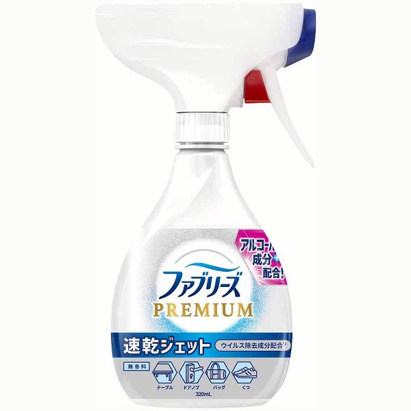 [+P15％] 消臭スプレー Premium すぐ乾く ファブリーズ速乾ジェット 本体 320ml P&amp;G (D) ポイント消化｜petkan｜04