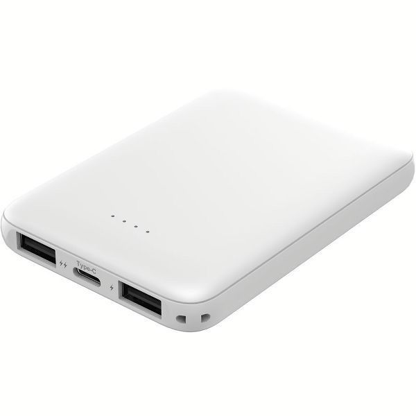 磁気研究所 モバイルバッテリー 軽量 薄型 Type-C入出力対応 5000mAh