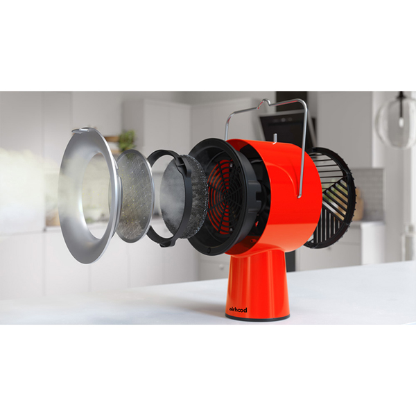 エアフード 卓上換気扇 持ち運べる換気扇 AirHood ポータブルレンジ