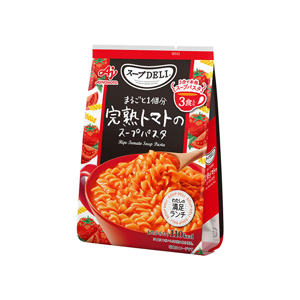 味の素 スープDELI カップスープ たらこ きのこ クラム トマト カルボ スープDELI 袋 スープパスタ 3食入 完熟トマト ポルチーニ香る きのこ