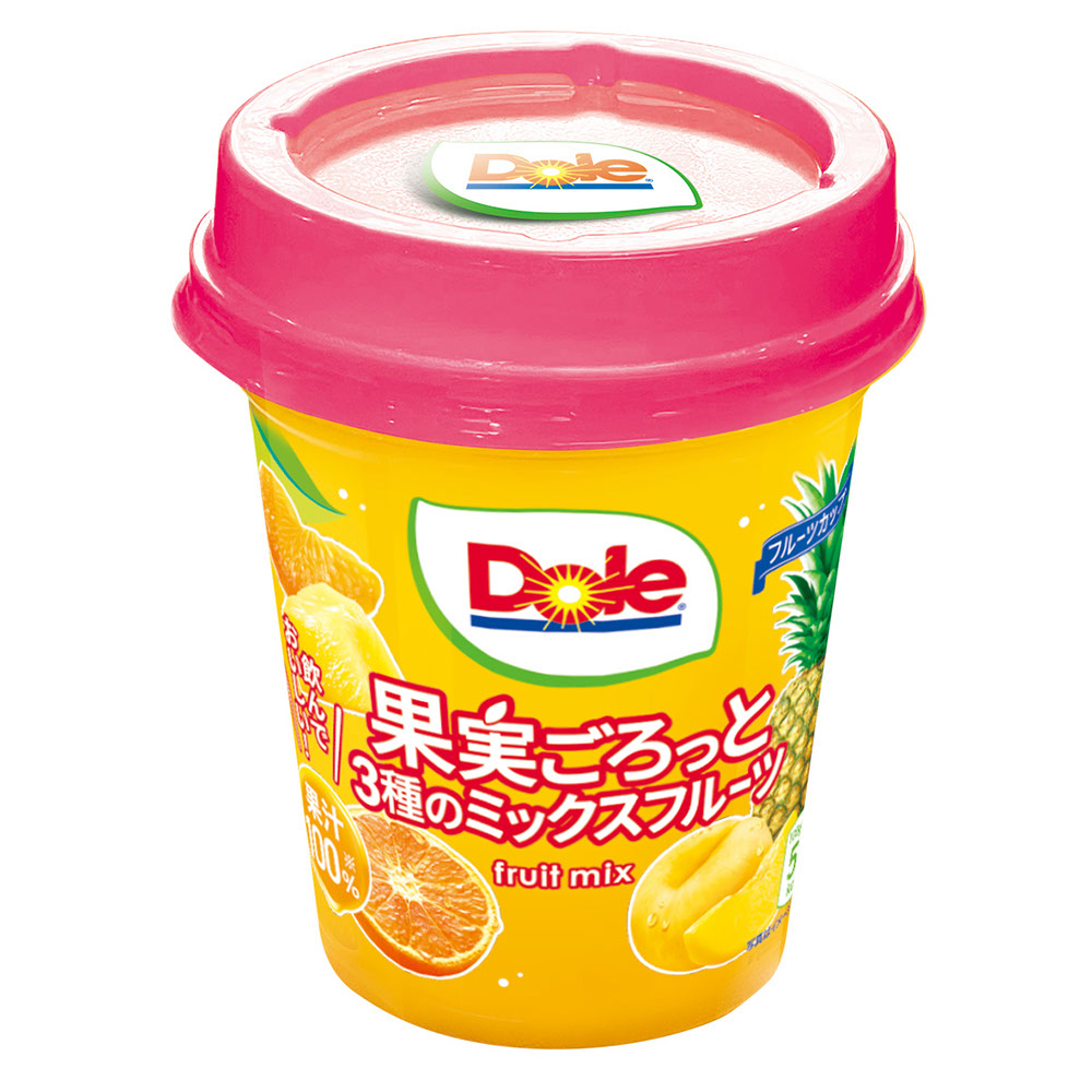 6個)フルーツカップ ドール 果物 フルーツ缶 ミックスフルーツ 3種の