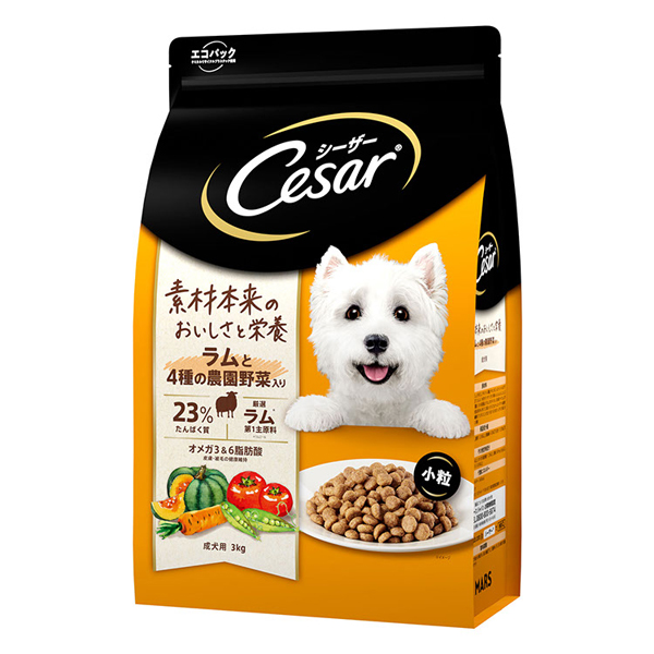 ドッグフード G シーザー ドッグフード Cesar シーザードライ 成犬用 4種の農園野菜