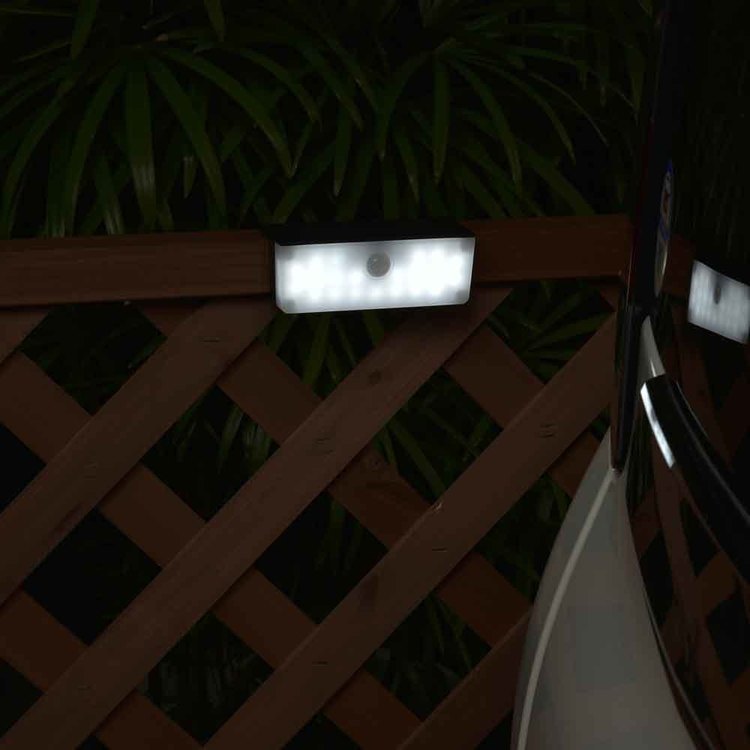 センサーライトウォールライト防水人感明暗防犯屋外100ルーメンソーラー簡単取り付けLEDソーラーウォールライト100lmオーム電機 